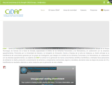 Tablet Screenshot of cidaf.es